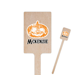 Vintage / Grunge Halloween 6.25" Rectangle Wooden Stir Sticks - Single Sided (Personalized)