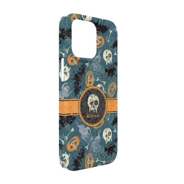 Custom Vintage / Grunge Halloween iPhone Case - Plastic - iPhone 13 (Personalized)