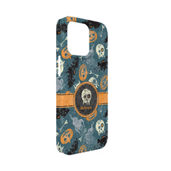 Vintage / Grunge Halloween iPhone Case - Plastic - iPhone 13 Mini (Personalized)