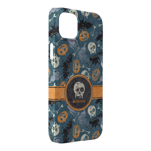 Custom Vintage / Grunge Halloween iPhone Case - Plastic - iPhone 14 Pro Max (Personalized)