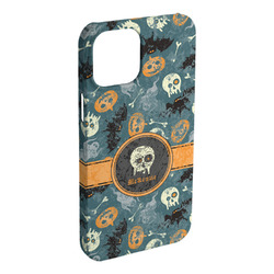 Vintage / Grunge Halloween iPhone Case - Plastic - iPhone 15 Plus (Personalized)