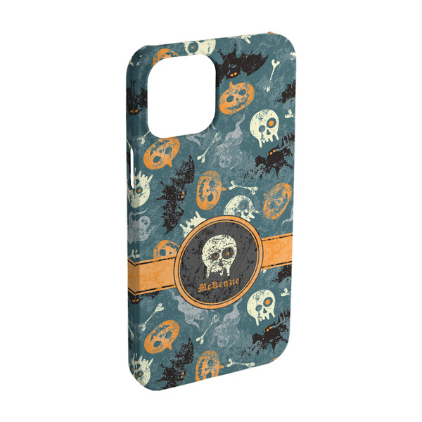 Custom Vintage / Grunge Halloween iPhone Case - Plastic - iPhone 15 Pro (Personalized)