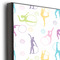 Gymnastics with Name/Text 11x14 Wood Print - Closeup