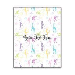 Gymnastics with Name/Text Wood Print - 11x14