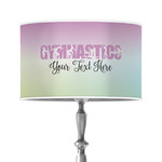 Gymnastics with Name/Text 12" Drum Lamp Shade - Poly-film