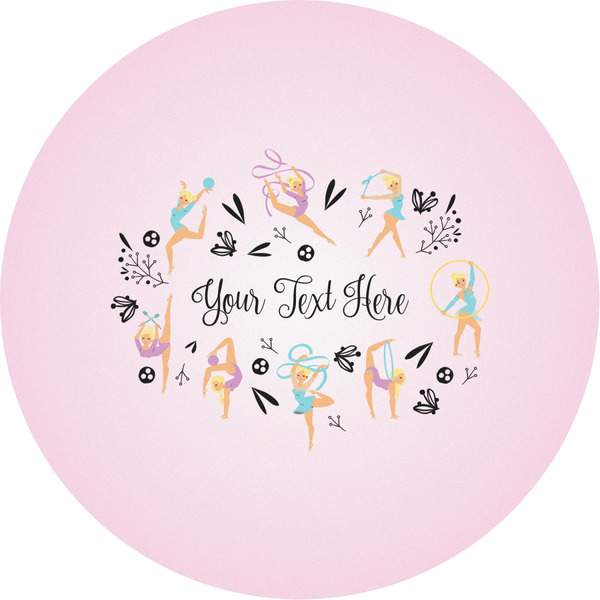 Custom Gymnastics with Name/Text Multipurpose Round Labels - 2"