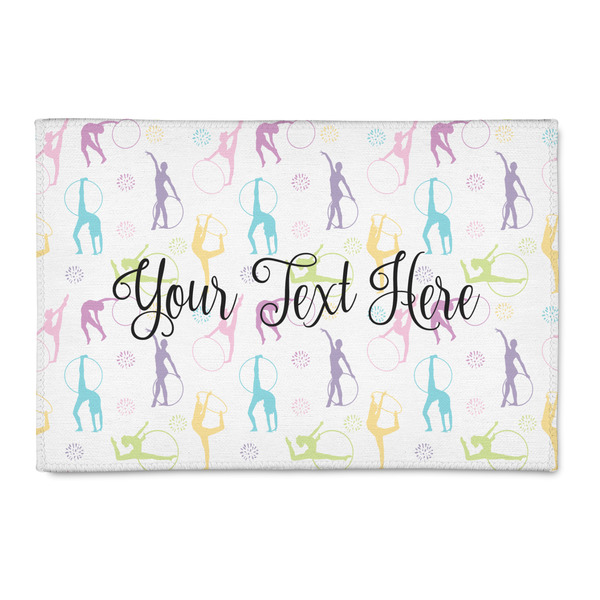 Custom Gymnastics with Name/Text 2' x 3' Patio Rug