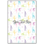 Gymnastics with Name/Text Wood Print - 20x30