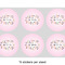 Gymnastics with Name/Text 3" Multipurpose Round Labels - Sheet