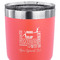 Gymnastics with Name/Text 30 oz Stainless Steel Ringneck Tumbler - Coral - CLOSE UP