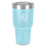 Gymnastics with Name/Text 30 oz Stainless Steel Tumbler - Teal - Single-Sided