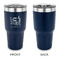 Gymnastics with Name/Text 30 oz Stainless Steel Ringneck Tumblers - Navy - Single Sided - APPROVAL