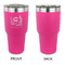 Gymnastics with Name/Text 30 oz Stainless Steel Ringneck Tumblers - Pink - Single Sided - APPROVAL