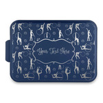 Gymnastics with Name/Text Aluminum Baking Pan with Navy Lid