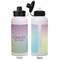 Gymnastics with Name/Text Aluminum Water Bottle - White APPROVAL