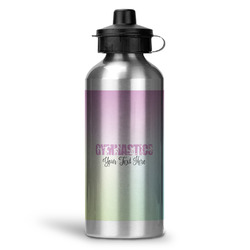 Gymnastics with Name/Text Water Bottle - Aluminum - 20 oz (Personalized)