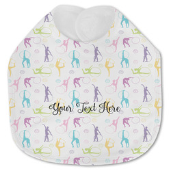 Gymnastics with Name/Text Jersey Knit Baby Bib