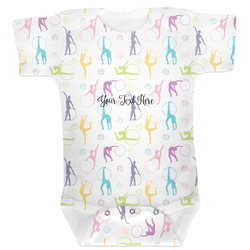 Gymnastics with Name/Text Baby Bodysuit 3-6 (Personalized)