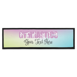 Gymnastics with Name/Text Bar Mat - Large