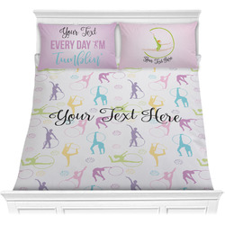 Gymnastics with Name/Text Comforter Set - Full / Queen (Personalized)