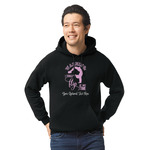 Gymnastics with Name/Text Hoodie - Black - Large