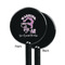 Gymnastics with Name/Text Black Plastic 5.5" Stir Stick - Single Sided - Round - Front & Back