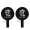 Gymnastics with Name/Text Black Plastic 7" Stir Stick - Double Sided - Round - Front & Back