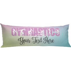 Gymnastics with Name/Text Body Pillow Case (Personalized)