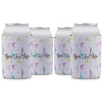 Gymnastics with Name/Text Can Cooler (12 oz) - Set of 4