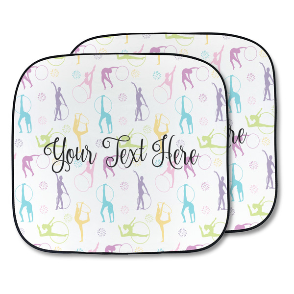 Custom Gymnastics with Name/Text Car Sun Shade - Two Piece