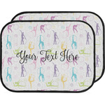 Gymnastics with Name/Text Car Floor Mats (Back Seat) (Personalized)