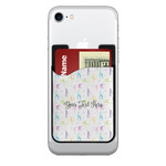 Gymnastics with Name/Text 2-in-1 Cell Phone Credit Card Holder & Screen Cleaner (Personalized)