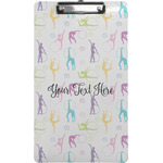 Gymnastics with Name/Text Clipboard (Legal Size) (Personalized)