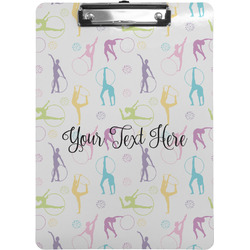 Gymnastics with Name/Text Clipboard (Letter Size) (Personalized)