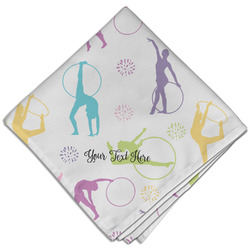 Gymnastics with Name/Text Cloth Dinner Napkin - Single