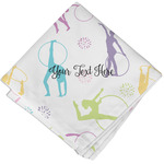 Gymnastics with Name/Text Cloth Cocktail Napkin - Single