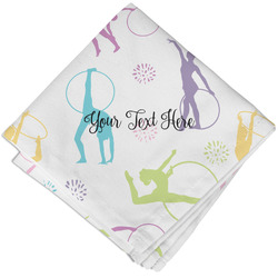 Gymnastics with Name/Text Cloth Cocktail Napkin - Single