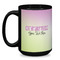 Gymnastics with Name/Text Coffee Mug - 15 oz - Black