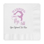 Gymnastics with Name/Text Embossed Decorative Napkins