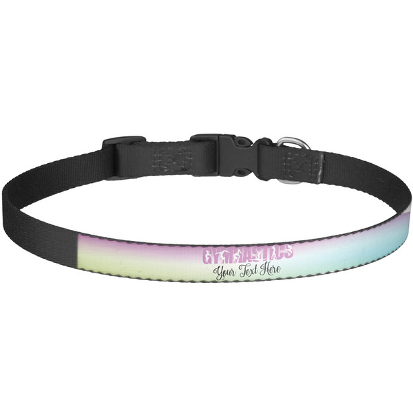 Custom Gymnastics with Name/Text Dog Collar - Large (Personalized)