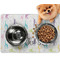 Gymnastics with Name/Text Dog Food Mat - Small LIFESTYLE