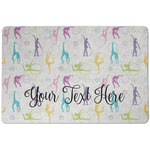 Gymnastics with Name/Text Dog Food Mat