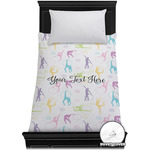 Gymnastics with Name/Text Duvet Cover - Twin XL (Personalized)