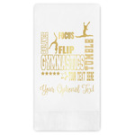 Gymnastics with Name/Text Guest Napkins - Foil Stamped