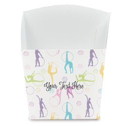 Gymnastics with Name/Text French Fry Favor Boxes