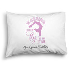 Gymnastics with Name/Text Pillow Case - Standard - Graphic