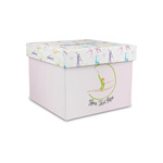 Gymnastics with Name/Text Gift Box with Lid - Canvas Wrapped - Small