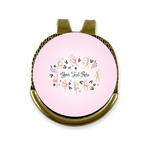 Gymnastics with Name/Text Golf Ball Marker - Hat Clip - Gold