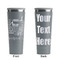 Gymnastics with Name/Text Grey RTIC Everyday Tumbler - 28 oz. - Front and Back