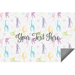 Gymnastics with Name/Text Indoor / Outdoor Rug - 8'x10' (Personalized)
